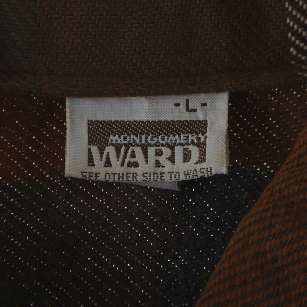 VINTAGE(ヴィンテージ) 70S VINTAGE MONTGOMERY WARD L/S FLANNEL SHIRT ヴィンテージ モンゴメリーワード チェック柄 長袖フランネルシャツ ブラウン