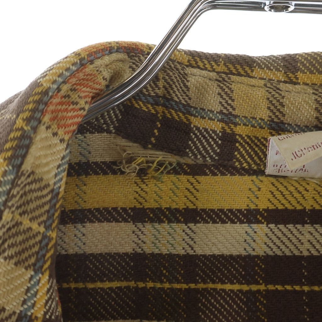 VINTAGE(ヴィンテージ) 70S VINTAGE BIG MAC JC PENNY L/S FLANNEL WESTERN SHIRT ヴィンテージ ビックマック JCペニー チェック柄 長袖フランネル ウェスタンシャツ ブラウン