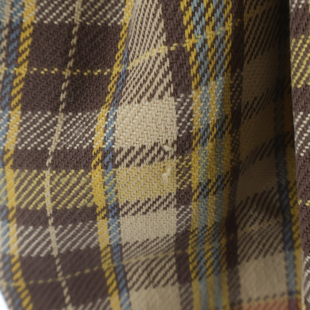 VINTAGE(ヴィンテージ) 70S VINTAGE BIG MAC JC PENNY L/S FLANNEL WESTERN SHIRT ヴィンテージ ビックマック JCペニー チェック柄 長袖フランネル ウェスタンシャツ ブラウン