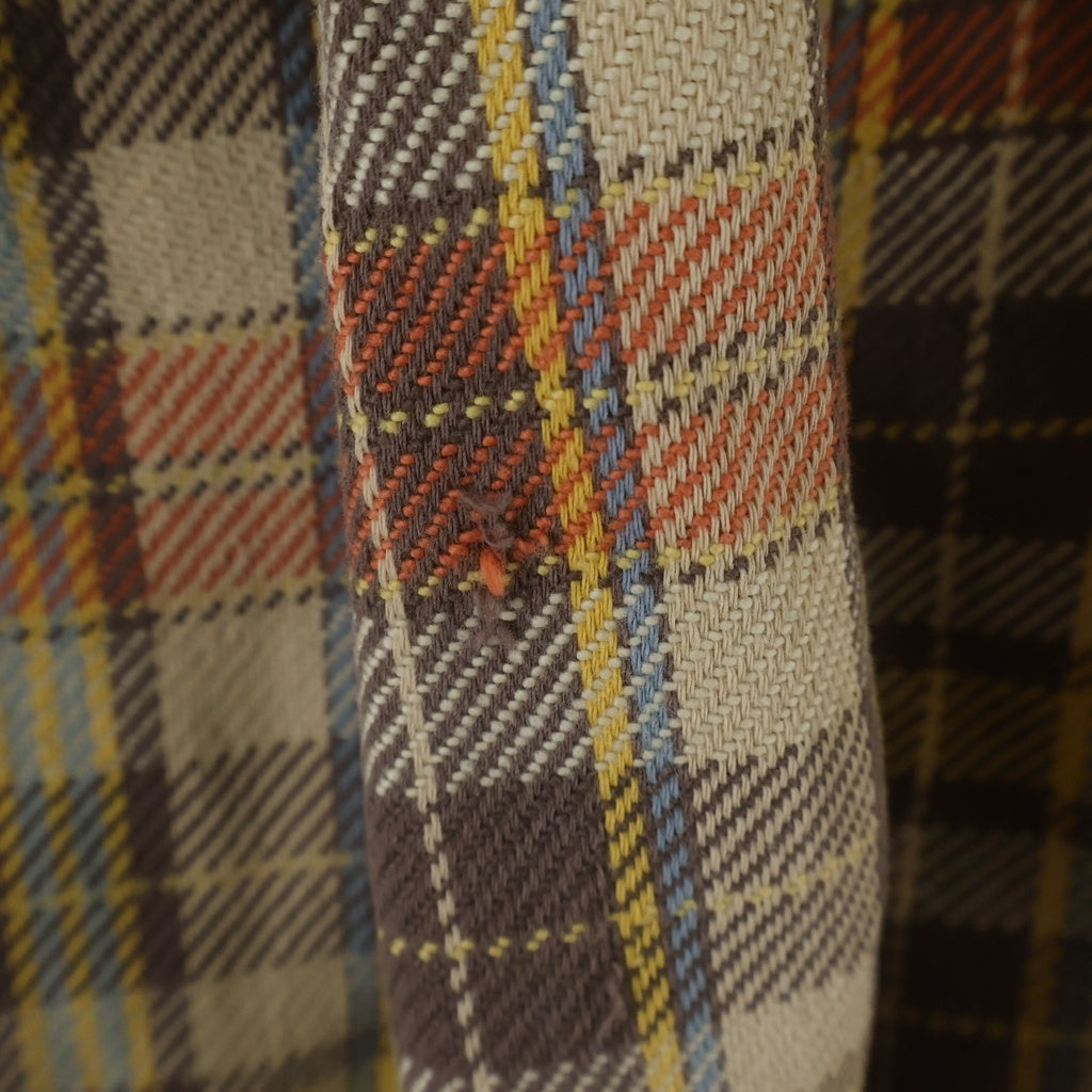 VINTAGE(ヴィンテージ) 70S VINTAGE BIG MAC JC PENNY L/S FLANNEL WESTERN SHIRT ヴィンテージ ビックマック JCペニー チェック柄 長袖フランネル ウェスタンシャツ ブラウン