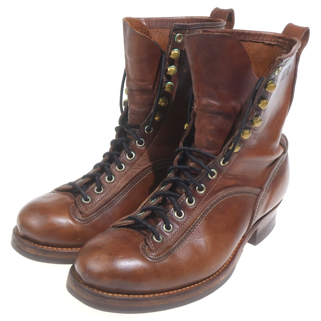 CUSHMAN(クシュマン) HORSE HIDE LOGGER BOOTS ホースハイド レザー ロガーブーツ ブラウン 29913