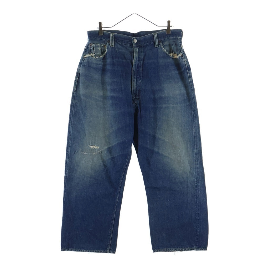 Levi's(リーバイス) 40S VINTAGE NO.2 701 ヴィンテージ BIGE 均等V 片面タブ ボタン裏爪刻印 布パッチ ジップフライ テーパードデニムパンツ インディゴ