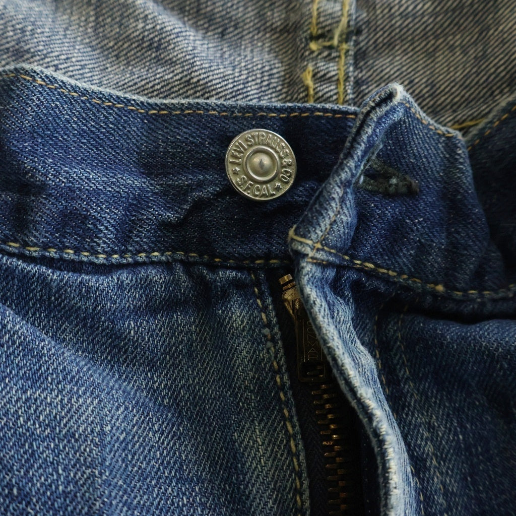 Levi's(リーバイス) 40S VINTAGE NO.2 701 ヴィンテージ BIGE 均等V 片面タブ ボタン裏爪刻印 布パッチ ジップフライ テーパードデニムパンツ インディゴ