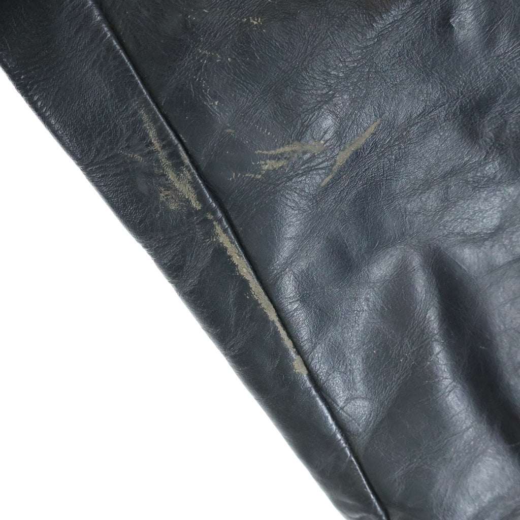 VINTAGE(ヴィンテージ) 60S VINTAGE BATES DOUBLE RIDERS JACKET ヴィンテージ ベイツ 襟ボア TALONジップ 裏地ロゴ総柄 レザー ダブルライダースジャケット ブラック