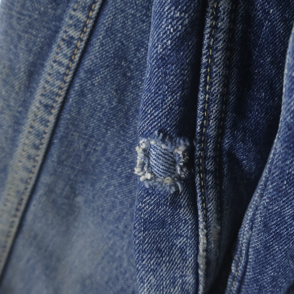 Levi's(リーバイス) 50-60S VINTAGE 517XX ヴィンテージ セカンド ボタン裏刻印なし ハギ付 裏地ブランケット USA製 両面タブ BIGE デニムトラッカージャケット インディゴ