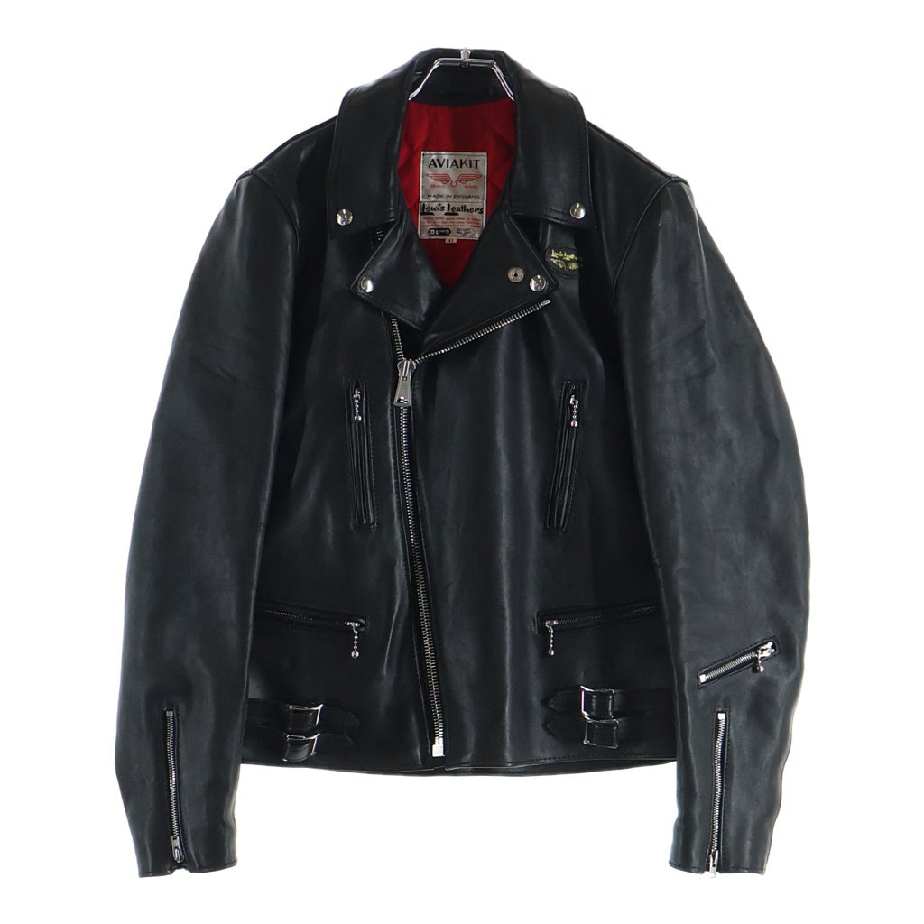 Lewis Leathers(ルイスレザー) LIGHTNING ライトニング タイトフィット シープスキン ダブルライダース レザージャケット ブラック