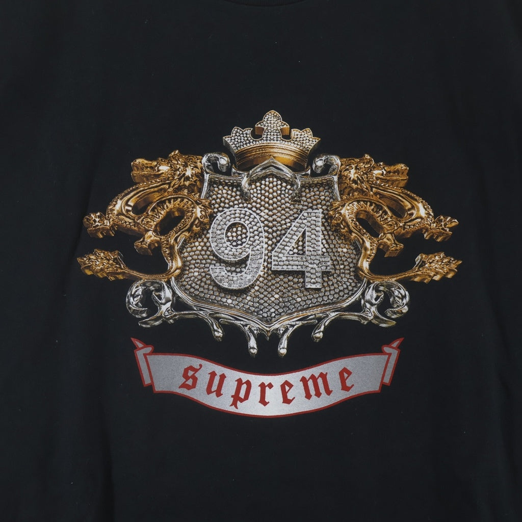 SUPREME(シュプリーム) 24AW Diamonds Tee ダイアモンド プリント クルーネック半袖Tシャツ カットソー ブラック