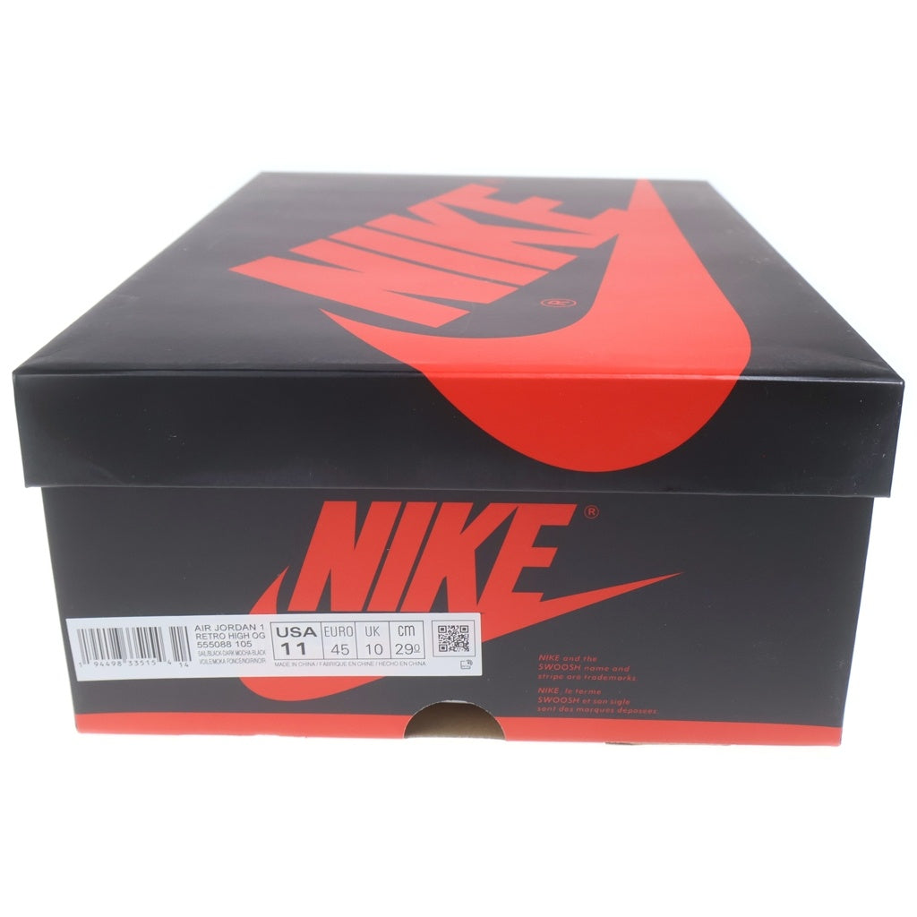 NIKE(ナイキ) AIR JORDAN 1 HIGH OG DARK MOCHA エアジョーダン ダークモカ ハイカットスニーカー ブラウン/ホワイト US11/29cm 555088-105