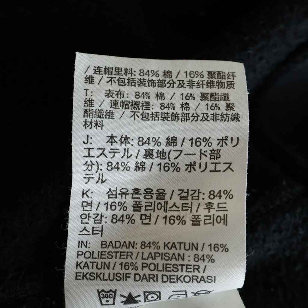 STUSSY(ステューシー) ×STONE WASHED FLEECE ZIP HOODIE ナイキ ストーンウォッシュ加工 ジップアップフリースパーカー フーディー ブラック FJ9175-010