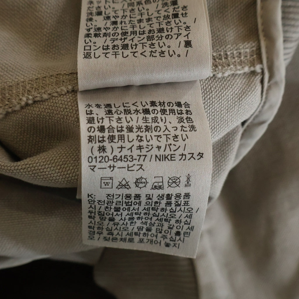 NIKE(ナイキ) LIFE UL DYE FULLZIP JACKET コットンキャンバス地 ジップアップフーデッドジャケット グレー FZ6576-014