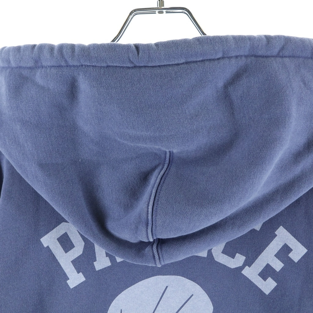 Palace Skateboards(パレススケートボーズ) 25SS ×NEIGHBORHOOD SKULL ZIP HOOD ネイバーフッド ロゴプリント ジプアップスウェットパーカー フーディー ネイビー
