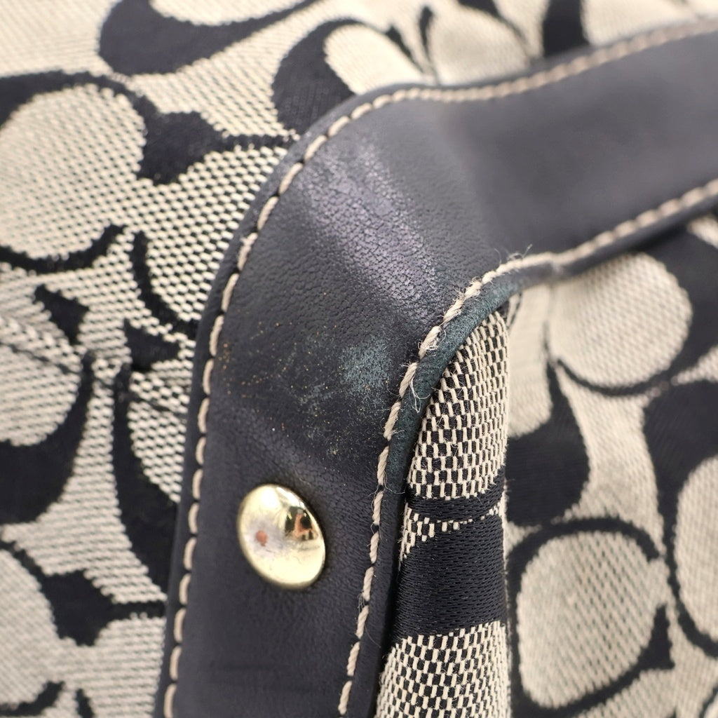 COACH(コーチ) シグネチャーキャンバス モノグラム トート ハンドバッグ ベージュ L04Q-5624 レディース
