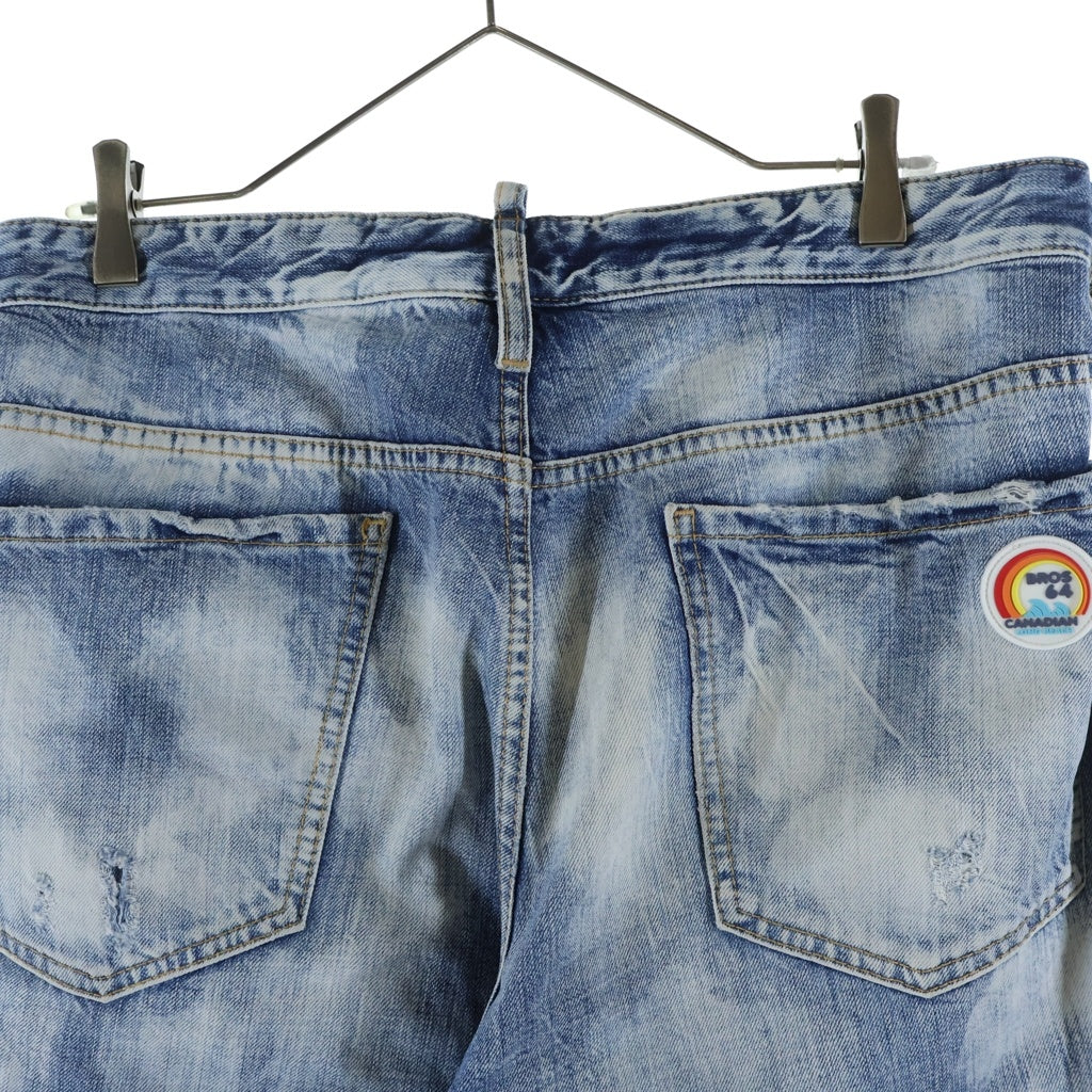 DSQUARED2(ディースクエアード) Big Brother Jean ビッグブラザー ダメージ加工 テーパードデニムパンツ インディゴ S71LB1389