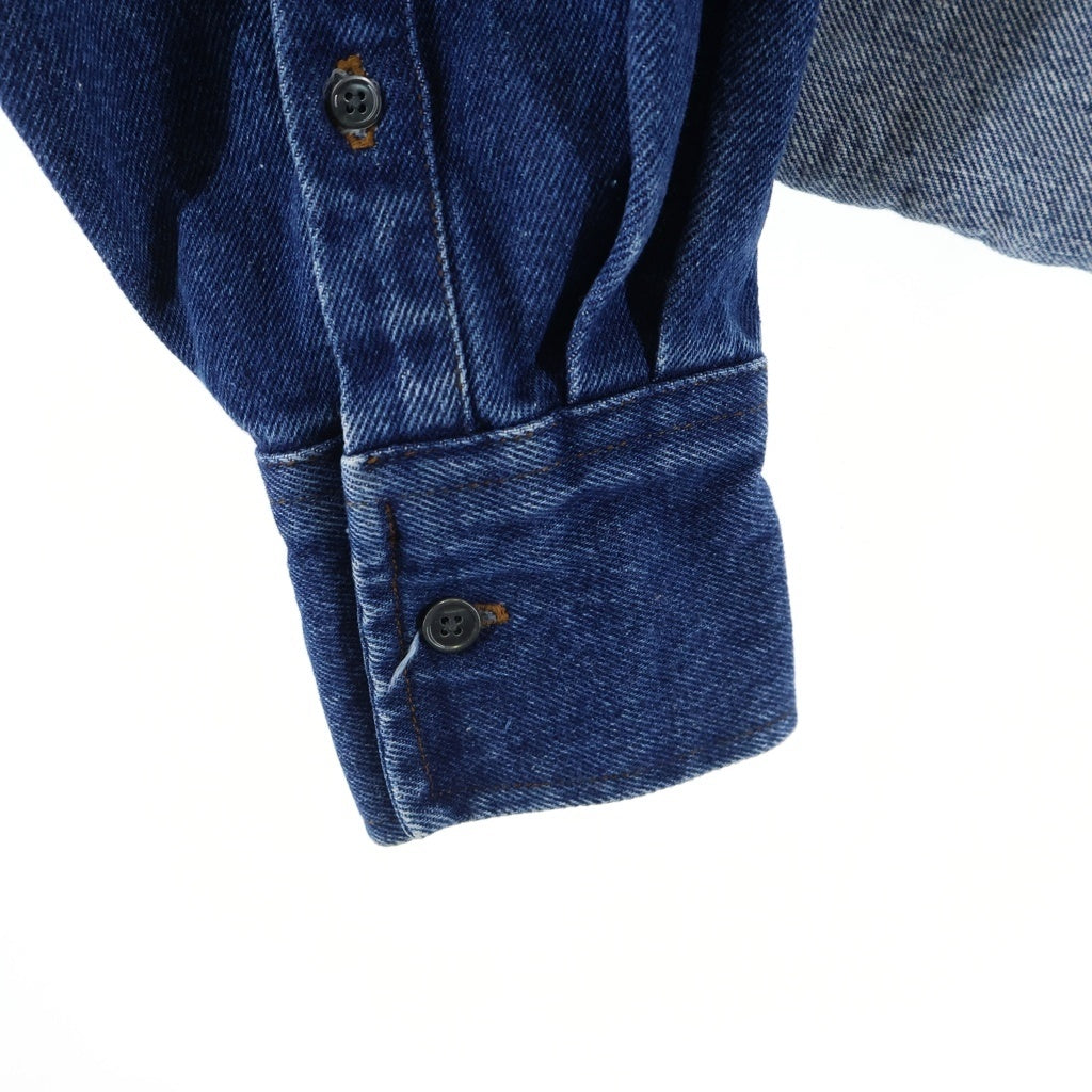 AMI Alexandre Mattiussi(アミアレクサンドルマテュッシ) WORN BLUE DENIM SHIRT ウォーン ブルー 長袖デニムシャツ レディース インディゴ FSH134.DE0025