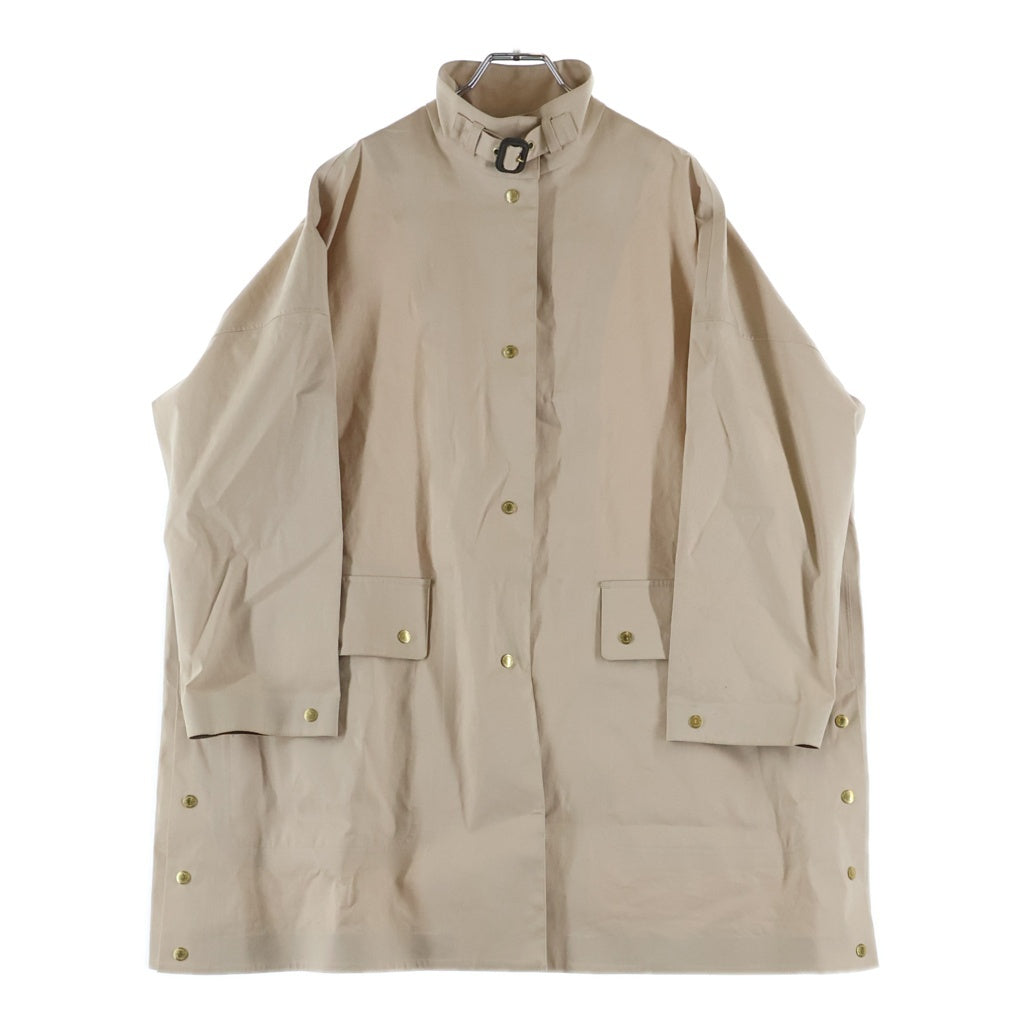 Traditional Weatherwear(トラディショナル ウェザーウェア) 24SS DUDLEY ダドリー カウレザー切り替え ロングコート ベージュ L241APFCO0411SS