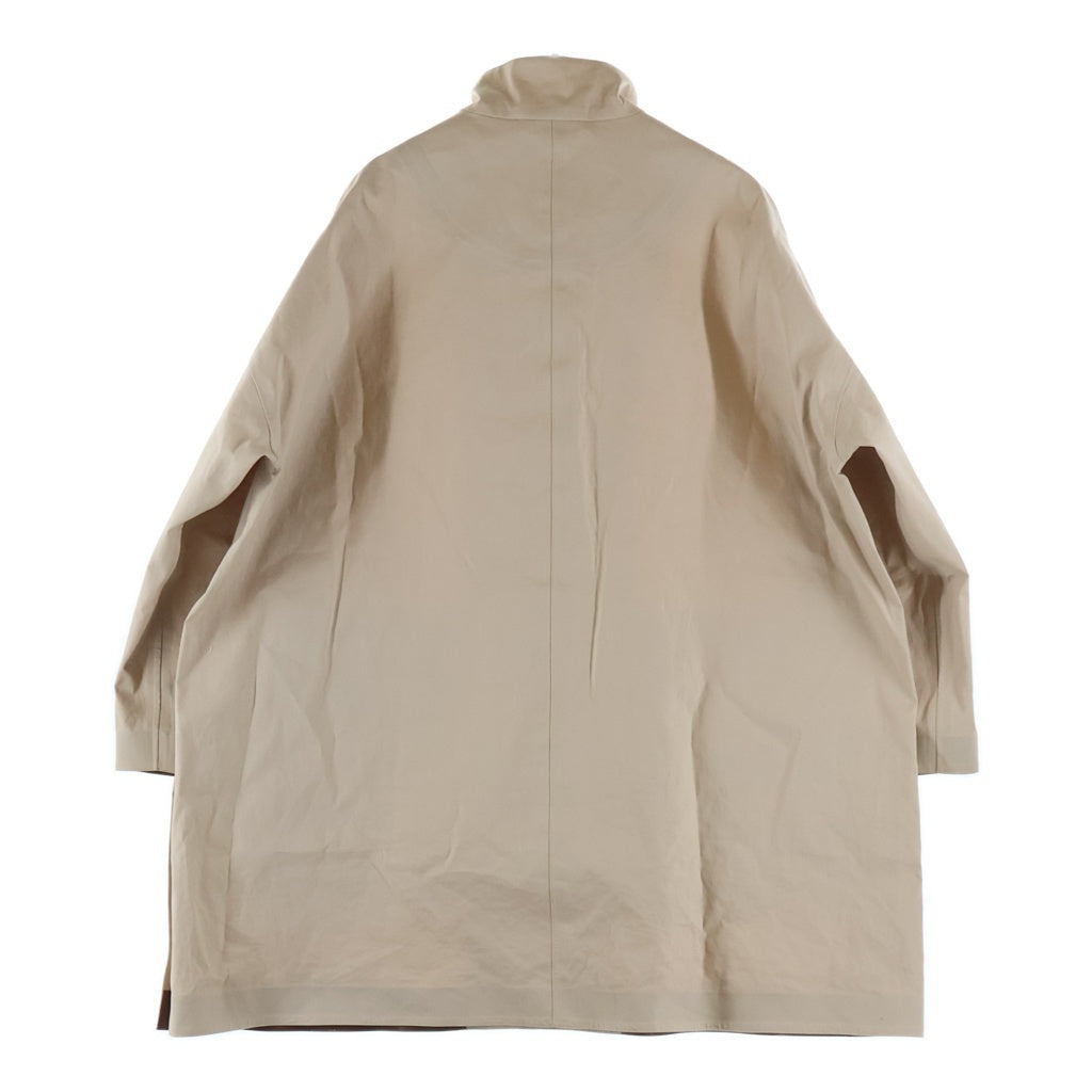 Traditional Weatherwear(トラディショナル ウェザーウェア) 24SS DUDLEY ダドリー カウレザー切り替え ロングコート ベージュ L241APFCO0411SS