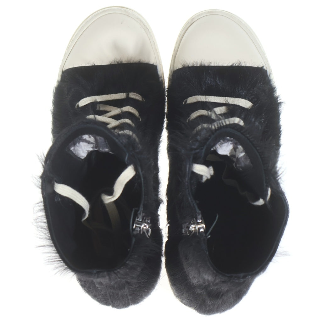 Rick Owens(リックオウエンス) RAMONES Strobe High Pony Hair ラモーンズ ストロボ ポニーヘア レザー ハイカットスニーカー