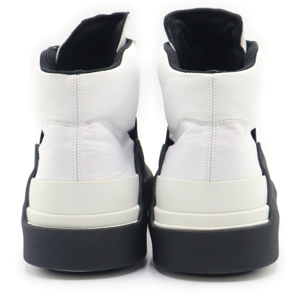 NILoS(ニルズ) MULTI EDGE SOLE SNEAKER マルチエッジソール ハイカットスニーカー ホワイト/ブラック 002FWM1