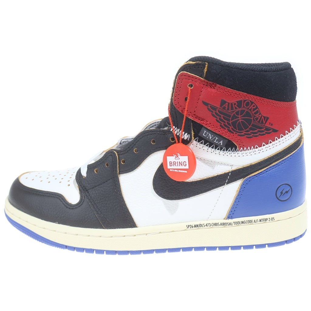 NIKE(ナイキ) ×FRAGMENT DESIGN ×UNION AIR JORDAN 1 HIGH OG フラグメントデザイン ユニオン エアージョーダン ハイカットスニーカー マルチカラー US9/27cm IO7847-002