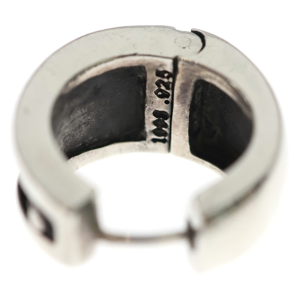 CHROME HEARTS(クロムハーツ) NARROW V-CHX R ナローVバンド CHプラス フープピアス シルバー