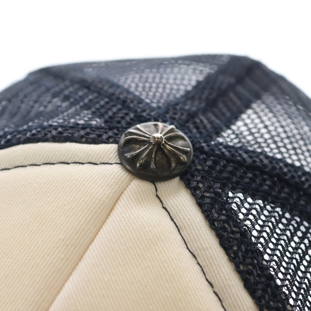 CHROME HEARTS(クロムハーツ) OLD CH TRUCKER CAP オールド CHロゴ メッシュ トラッカーキャップ 帽子 ネイビー/ホワイト