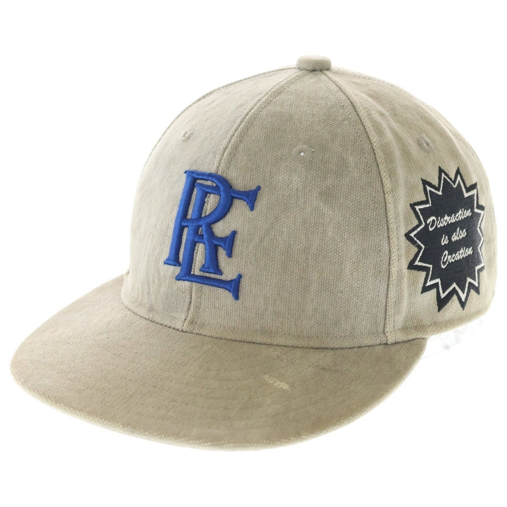 READY MADE(レディメイド) 24AW CAP/WHITE ユーズド加工 ベースボールキャップ 帽子 グレー RECL-CO-WH-00-00-293