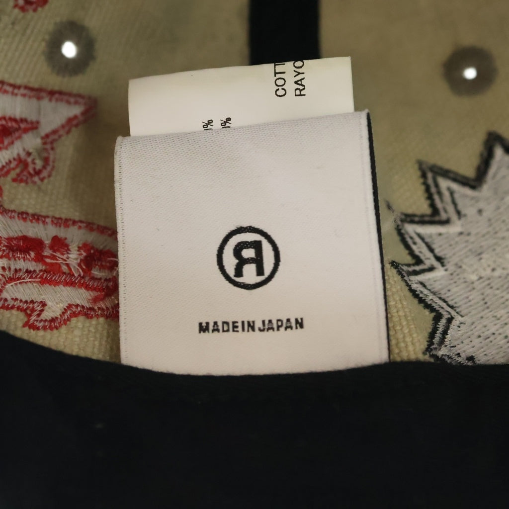 READY MADE(レディメイド) 24AW CAP/WHITE ユーズド加工 ベースボールキャップ 帽子 グレー RECL-CO-WH-00-00-293