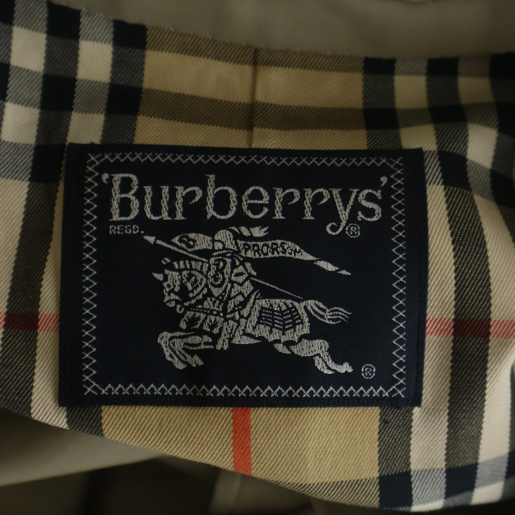 BURBERRYS(バーバリーズ) 裏地ノヴァチェック コットン ステンカラーコート ベージュ