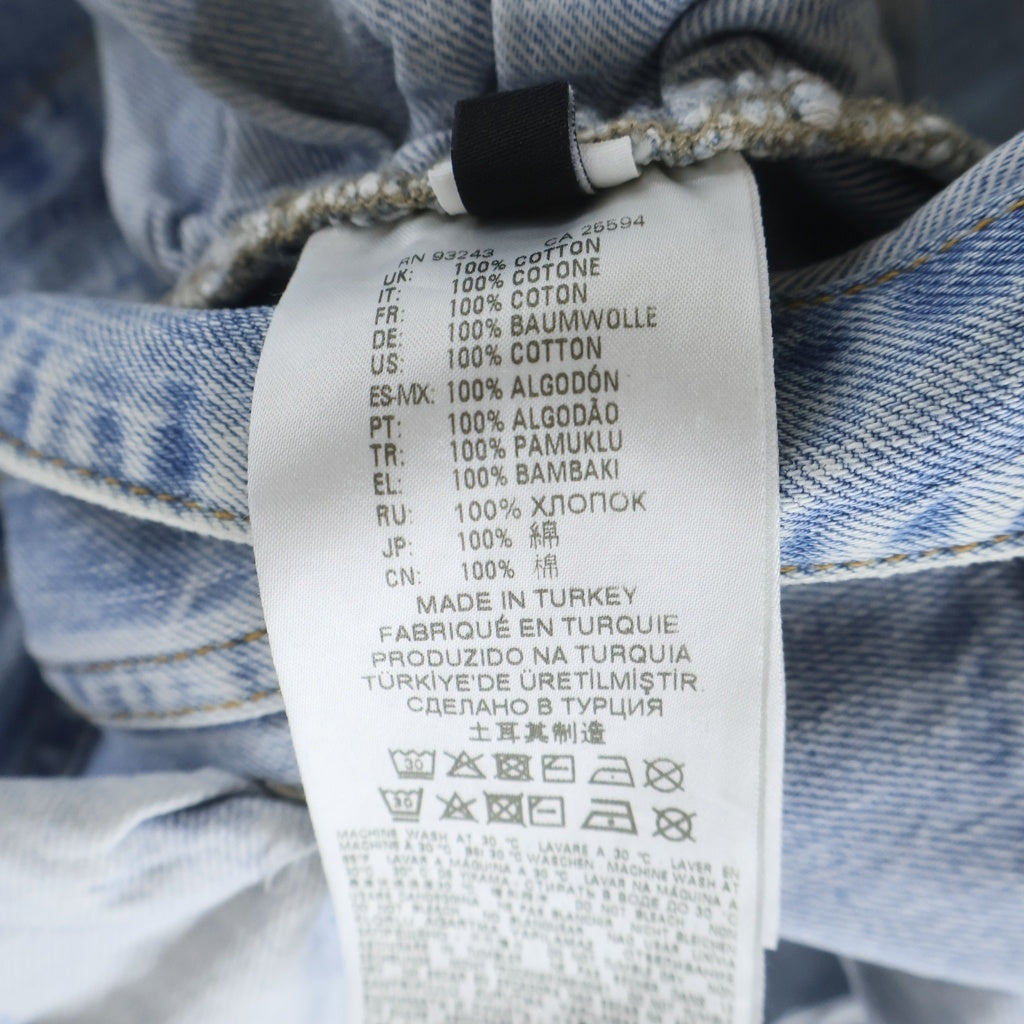 DIESEL(ディーゼル) フリルデザイン カットオフ加工 デニムトラッカージャケット レディース インディゴ 00SXFG
