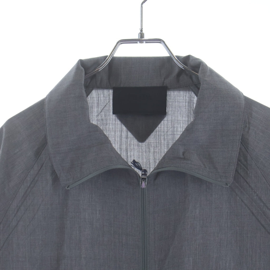 PRADA(プラダ) 25SS ライトウェイトウール ボンバージャケット ジップアップブルゾン グレー SGC874