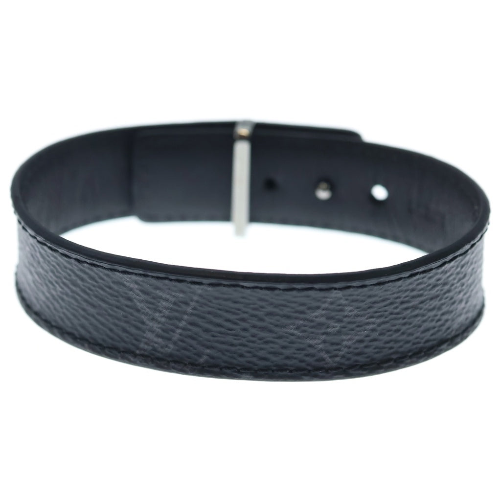 LOUIS VUITTON(ルイヴィトン) ブレスレット LV スリム モノグラム レザーブレスレット ブラック M6456 レディース