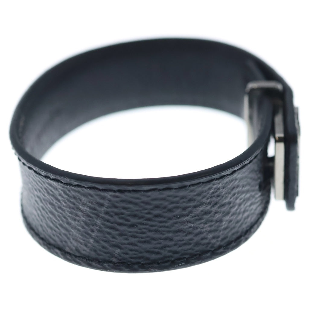 LOUIS VUITTON(ルイヴィトン) ブレスレット LV スリム モノグラム レザーブレスレット ブラック M6456 レディース