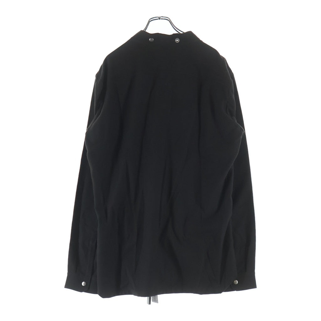 Rick Owens(リックオウエンス) 24AW LARRY FOGPOCKET SHIRT ラリー フォグポケット 長袖シャツ チャコールグレー RU02D6287-FL