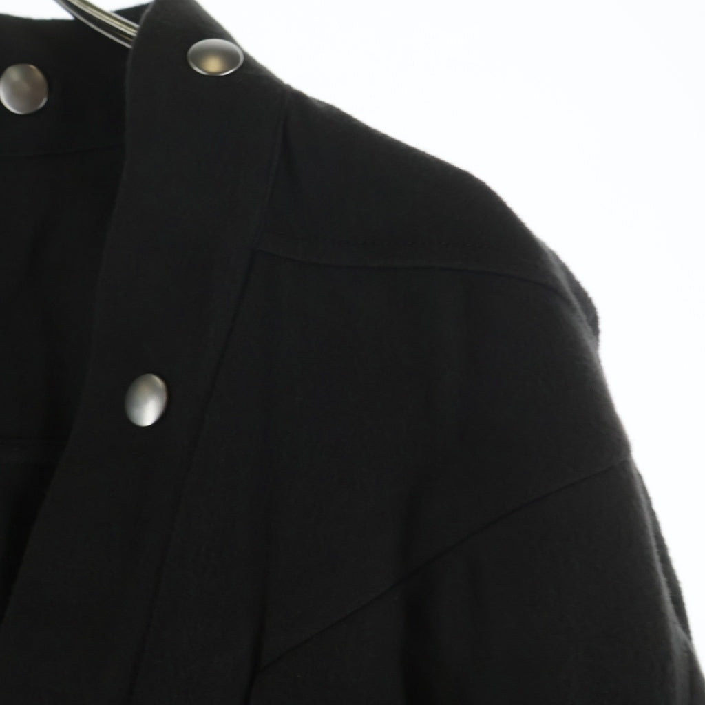 Rick Owens(リックオウエンス) 24AW LARRY FOGPOCKET SHIRT ラリー フォグポケット 長袖シャツ チャコールグレー RU02D6287-FL