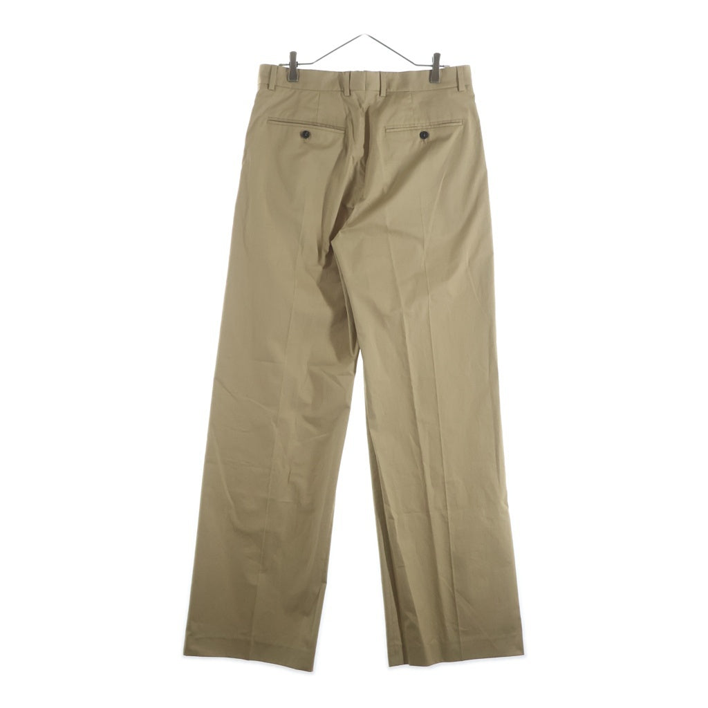 DRIES VAN NOTEN(ドリスヴァンノッテン) 25AW PENRUD 1147 M.W.PANTS ペンラッド コットン ワンタック ストレートパンツ ベージュ 855.020900-1147-103