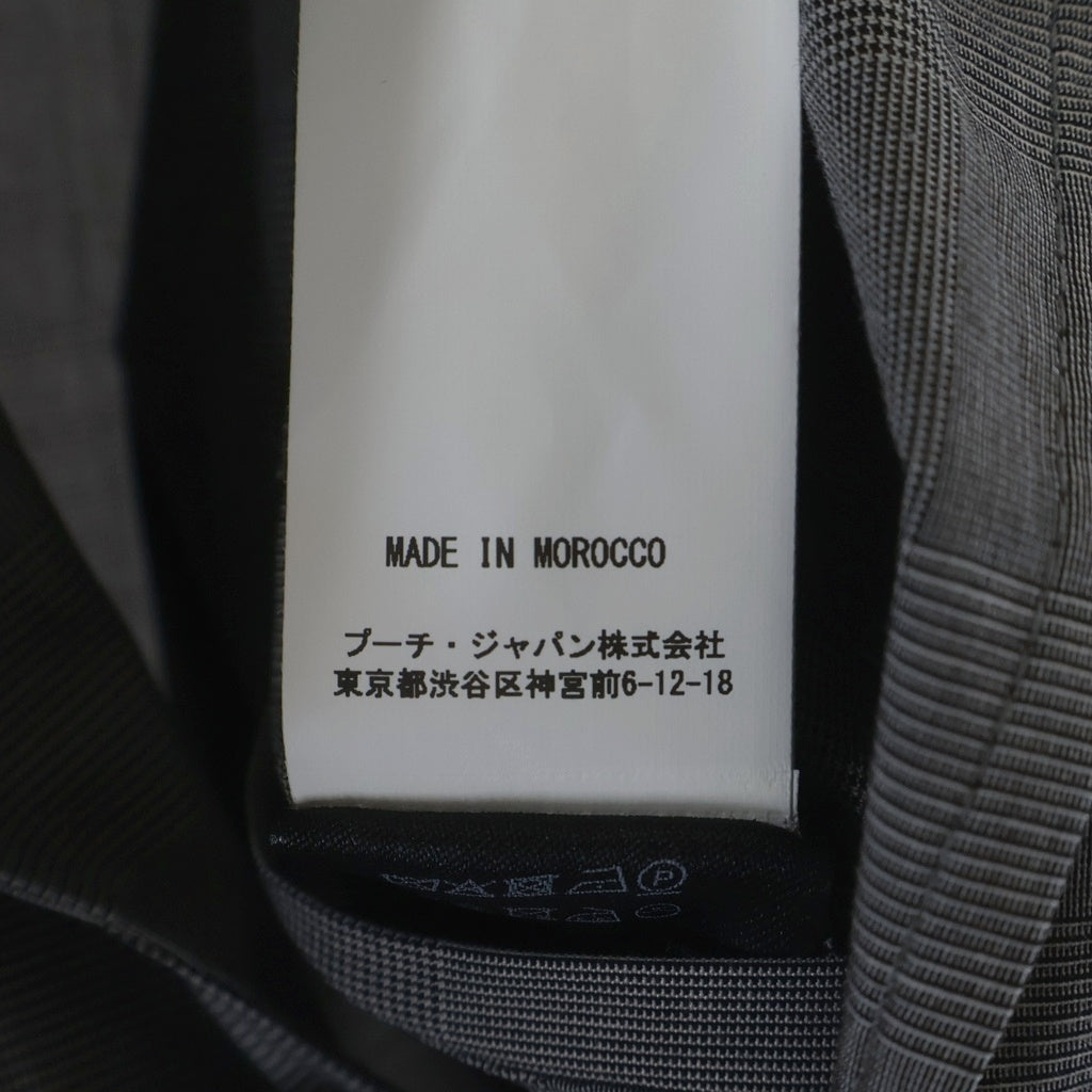 DRIES VAN NOTEN(ドリスヴァンノッテン) BILBO 1465 M.W.JACKET ビルボ グレンチェック コットン 3B アンコンジャケット グレー 855.020414-1465-802