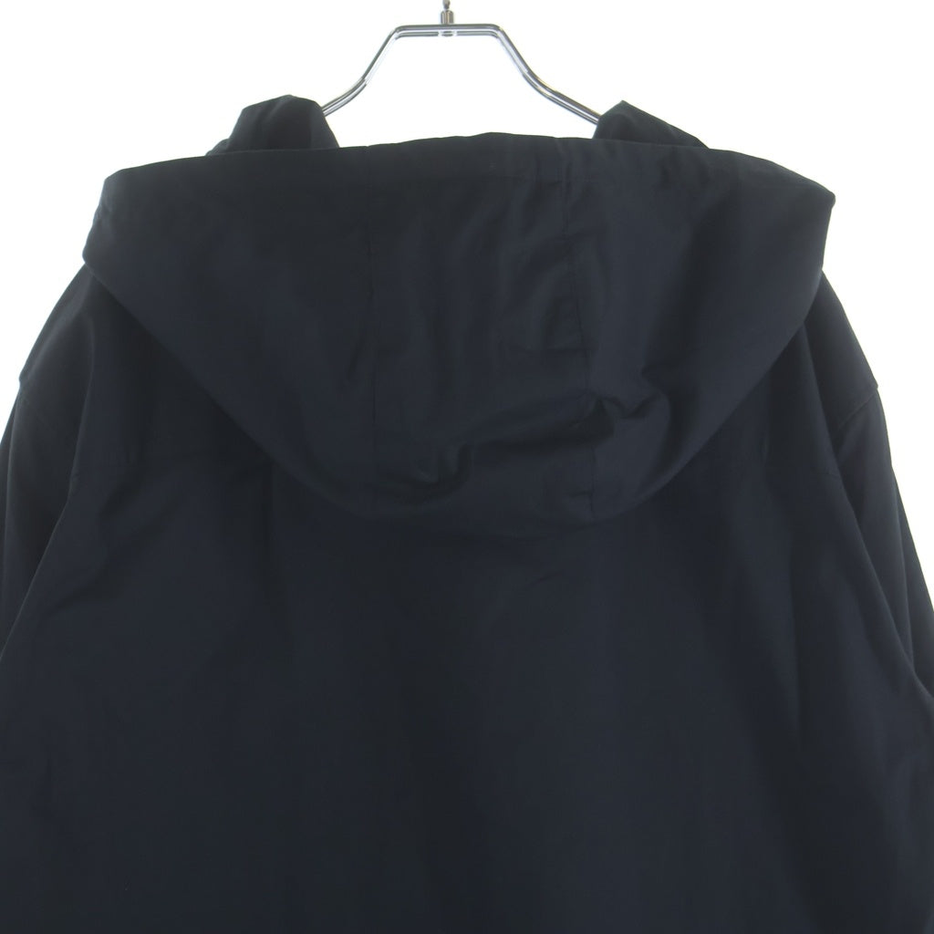 DRIES VAN NOTEN(ドリスヴァンノッテン) 25SS CARROCK 1147 M.W.SHIRT キャロック ハーフジップ フーデッド長袖シャツ ブラック 855.020738-1147-900