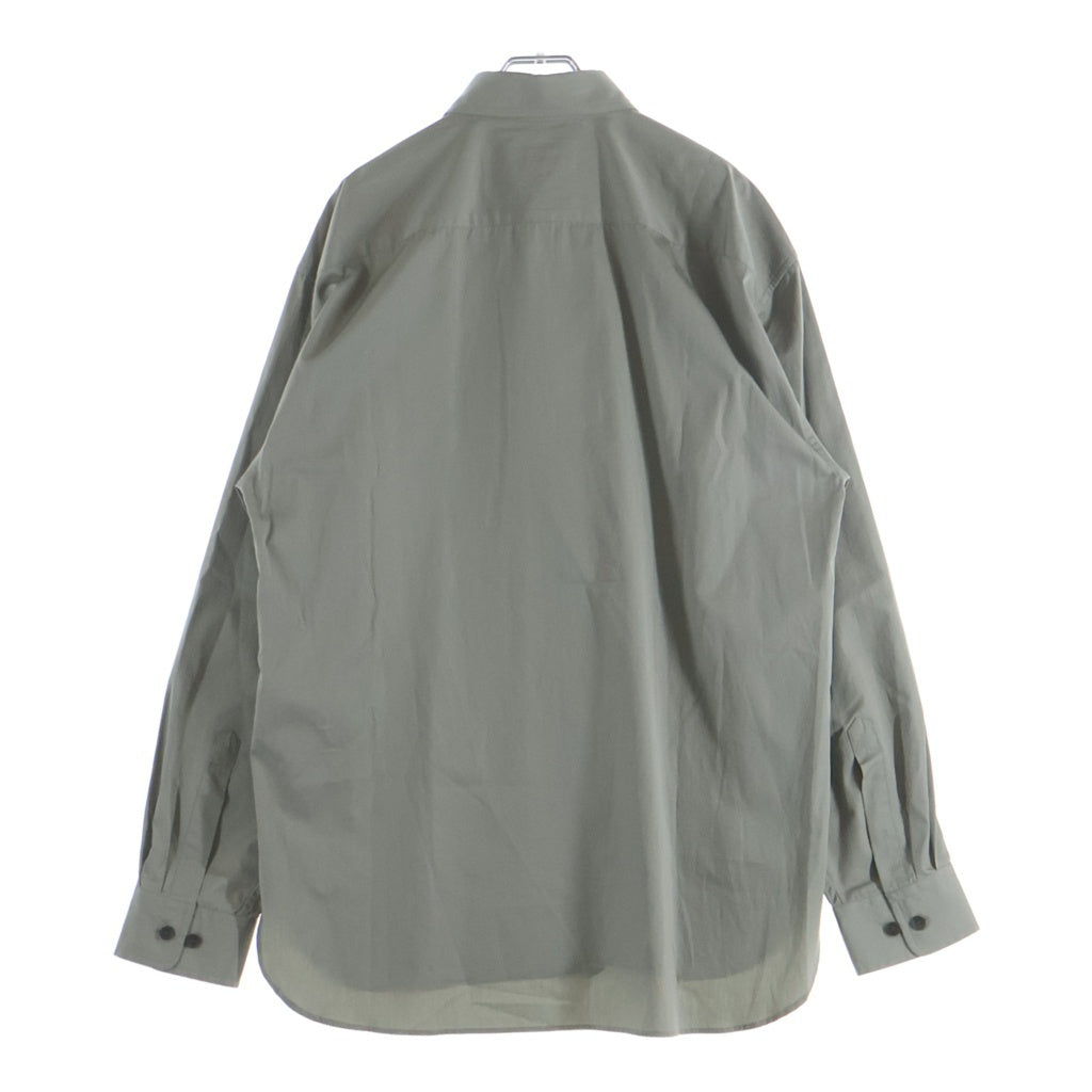 DRIES VAN NOTEN(ドリスヴァンノッテン) CROOM 1374 M.W.SHIRT クルーム コットン レギュラーカラー 長袖シャツ グレー 855.020732-1374-801
