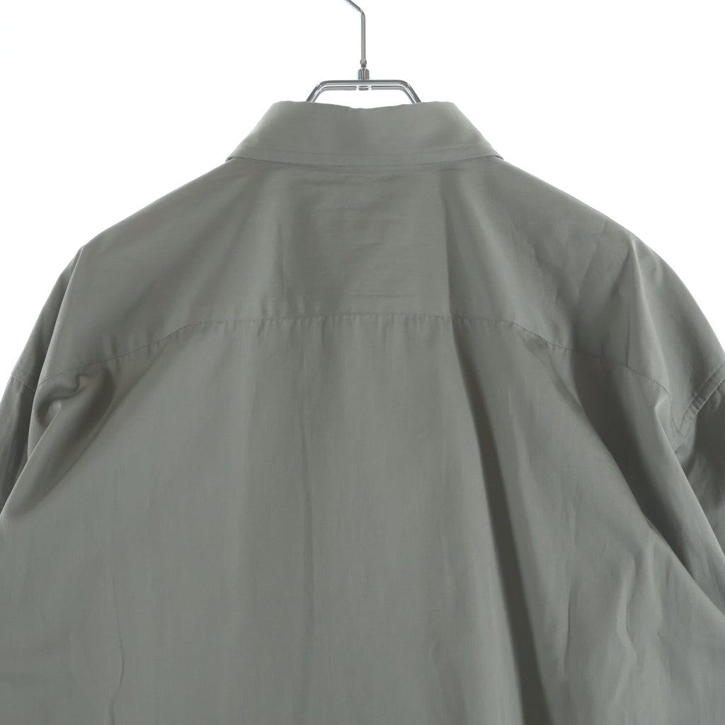 DRIES VAN NOTEN(ドリスヴァンノッテン) CROOM 1374 M.W.SHIRT クルーム コットン レギュラーカラー 長袖シャツ グレー 855.020732-1374-801