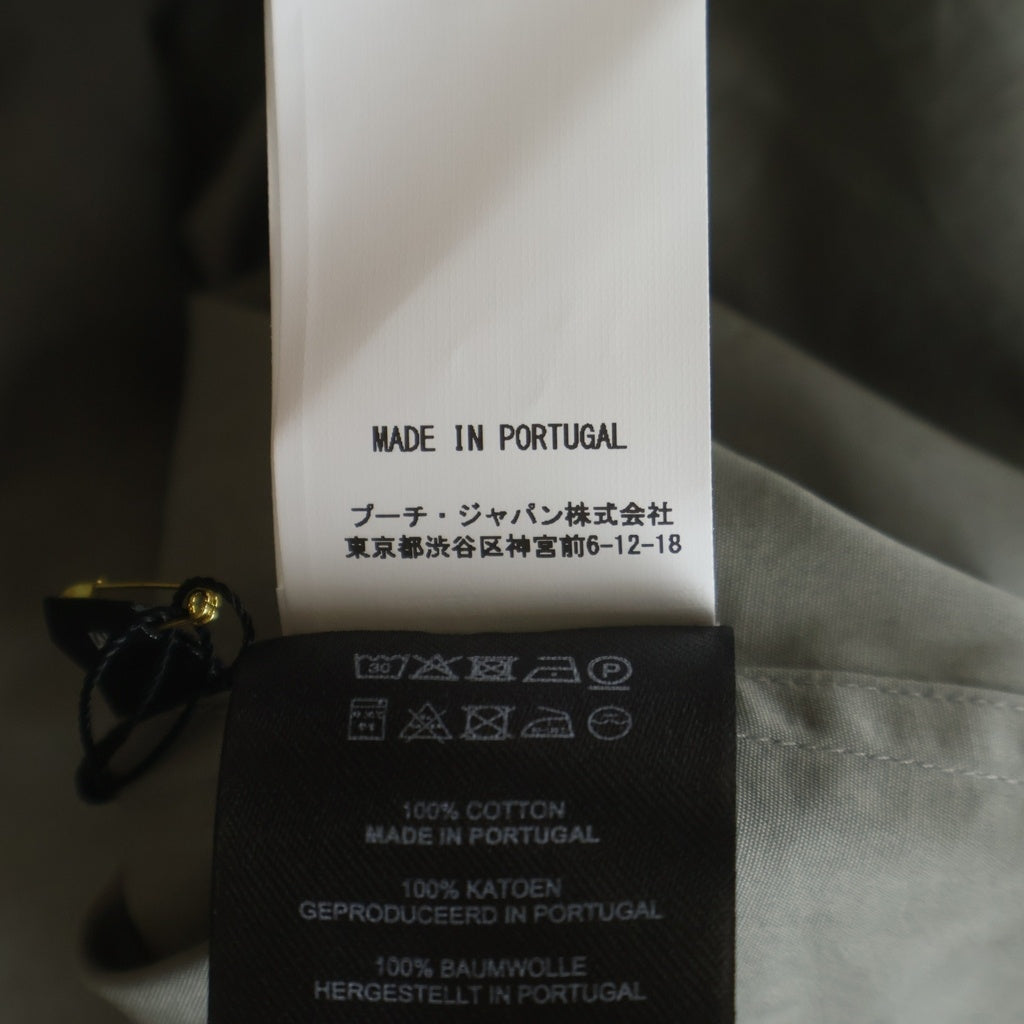 DRIES VAN NOTEN(ドリスヴァンノッテン) CROOM 1374 M.W.SHIRT クルーム コットン レギュラーカラー 長袖シャツ グレー 855.020732-1374-801