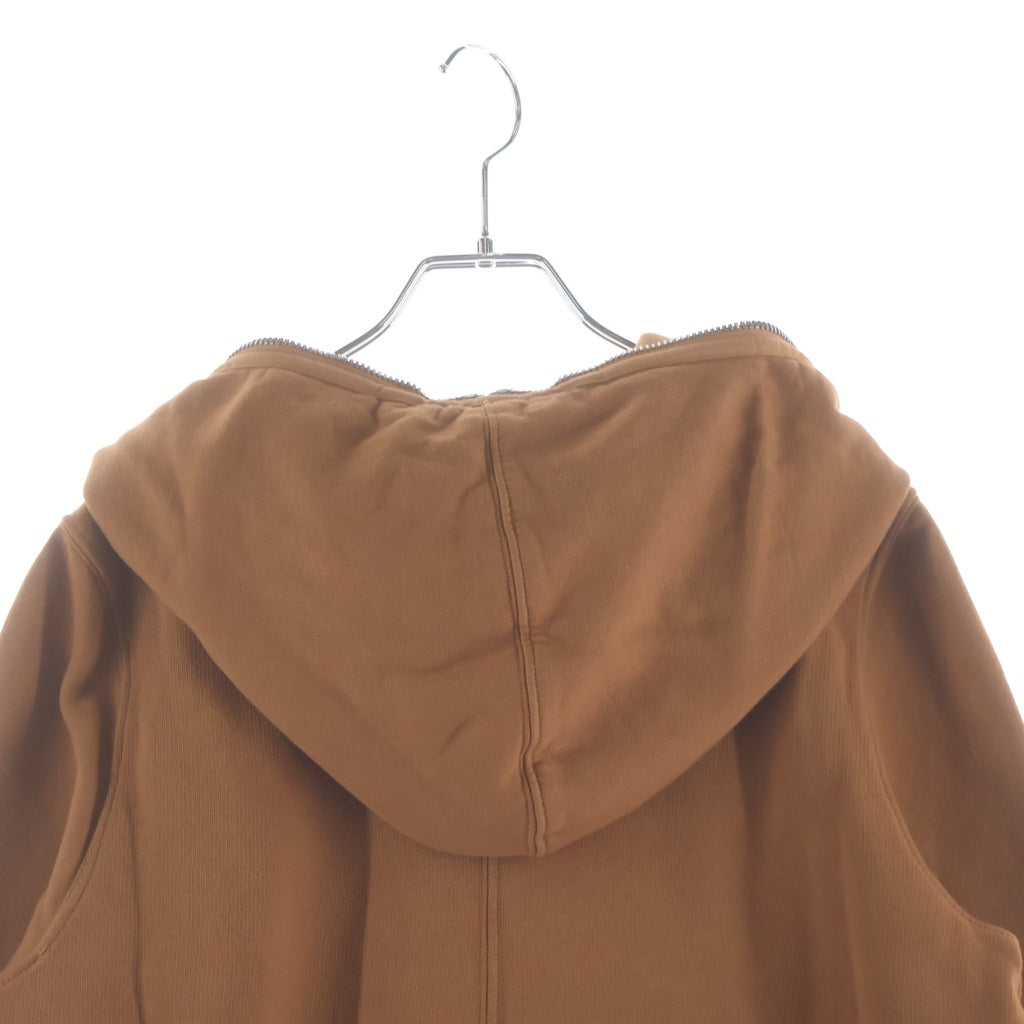 DRKSHDW(ダークシャドウ) 25SS GIMP ZIP SWEAT HOODIE ギンプ スウェット ジップアップパーカー フーディ ブラウン DU01E3291-F