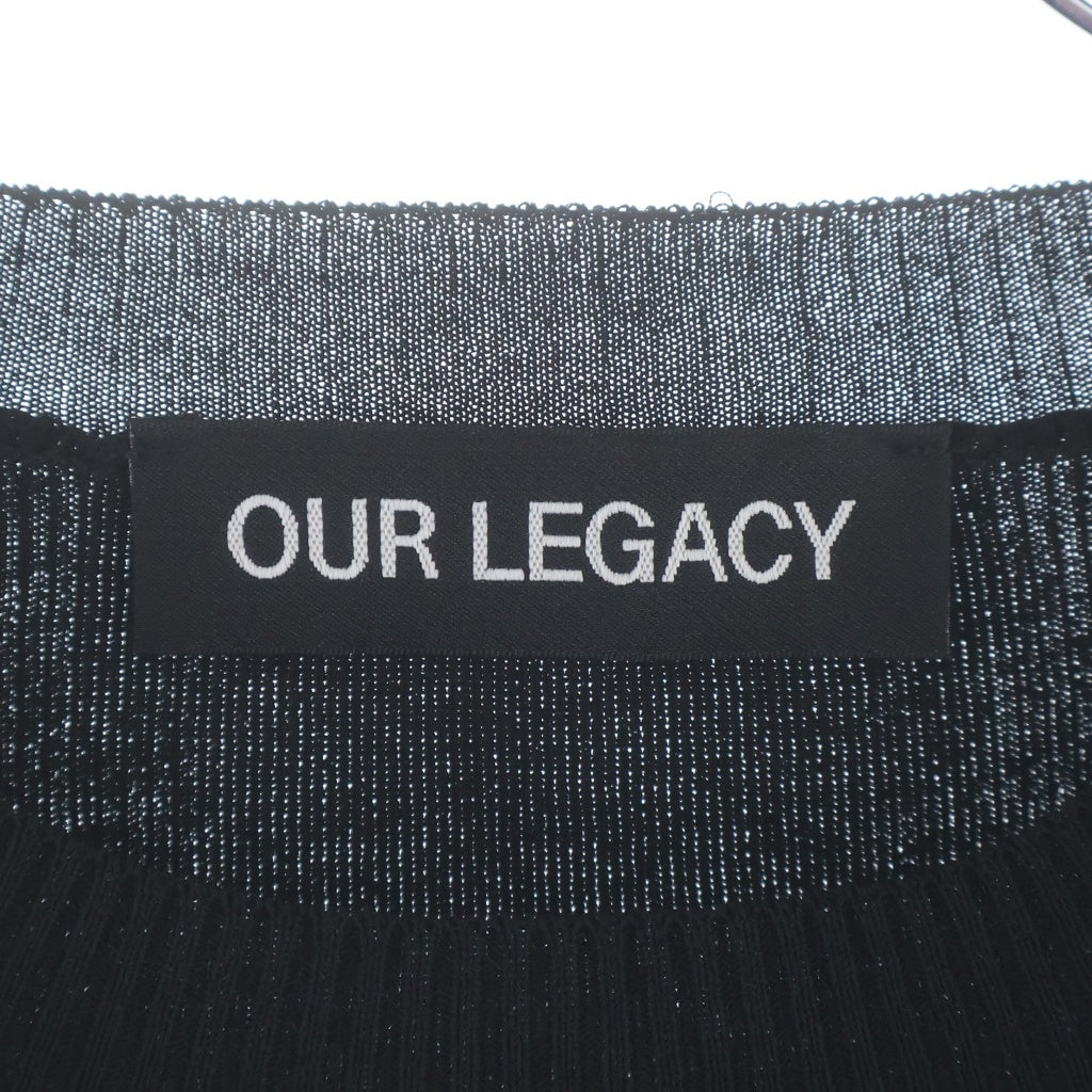 OUR LEGACY(アワーレガシー) COMPACT ROUNDNECK コンパクト ラウンドネック リブニット セーター ブラック M2243CL