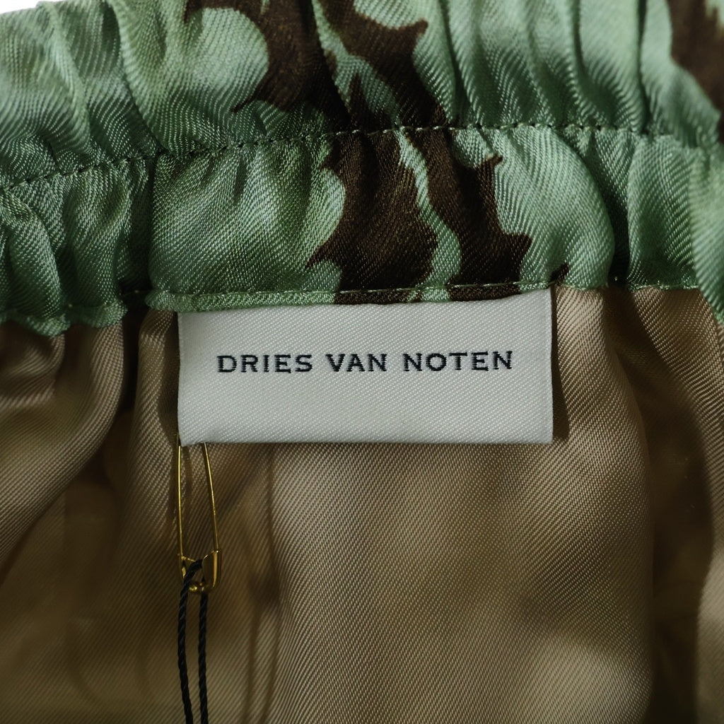 DRIES VAN NOTEN(ドリスヴァンノッテン) 25SS PARKINO 1001 M.W.PANTS パーキノ ボタニカル総柄 レーヨン イージーパンツ グリーン 251-020936