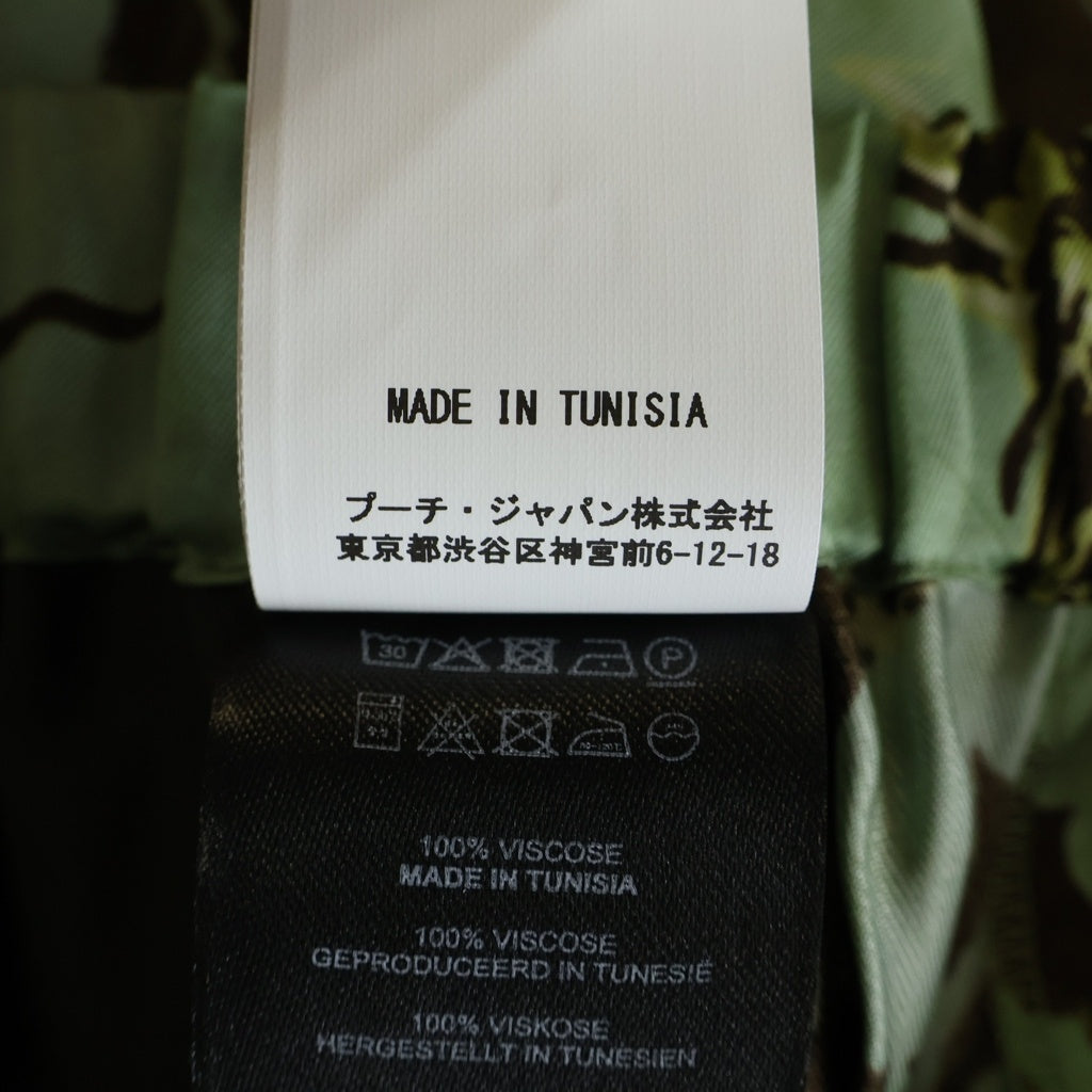 DRIES VAN NOTEN(ドリスヴァンノッテン) 25SS PIPERI 1001 M.W.PANTS ピペリ ボタニカル総柄 レーヨン イージーショーツ ハーフパンツ グリーン 251-020931