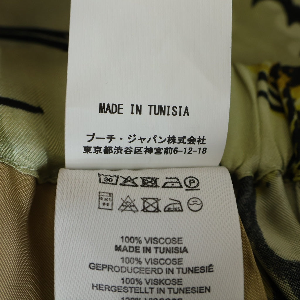 DRIES VAN NOTEN(ドリスヴァンノッテン) 25SS PIPERI 1001 M.W.PANTS ピペリ ボタニカル総柄 レーヨン イージーショーツ ハーフパンツ ベージュ/ブラック 251-020931
