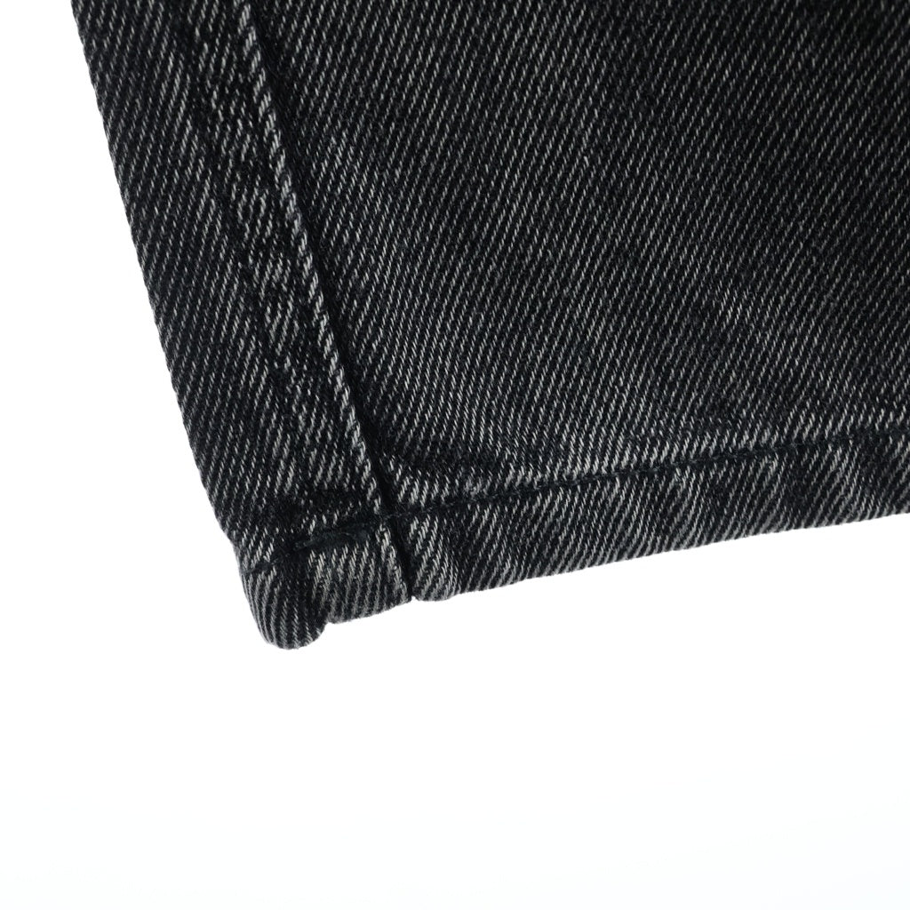 MM6 Maison Margiela(エムエムシックスメゾンマルジェラ) 24SS DENIM PANTS イタリア製 テーパード ジップフライ デニムパンツ ブラック SH2KA0004 M30009