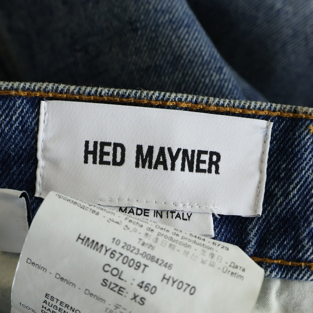 HED MAYNER(ヘドメイナー) 24SS DENIM PANTS イタリア製 テーパード ジップフライ デニムパンツ インディゴ HMMY67009T