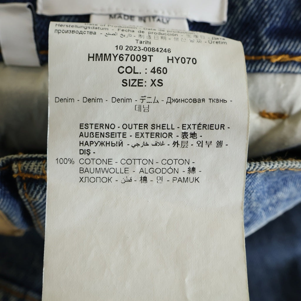 HED MAYNER(ヘドメイナー) 24SS DENIM PANTS イタリア製 テーパード ジップフライ デニムパンツ インディゴ HMMY67009T