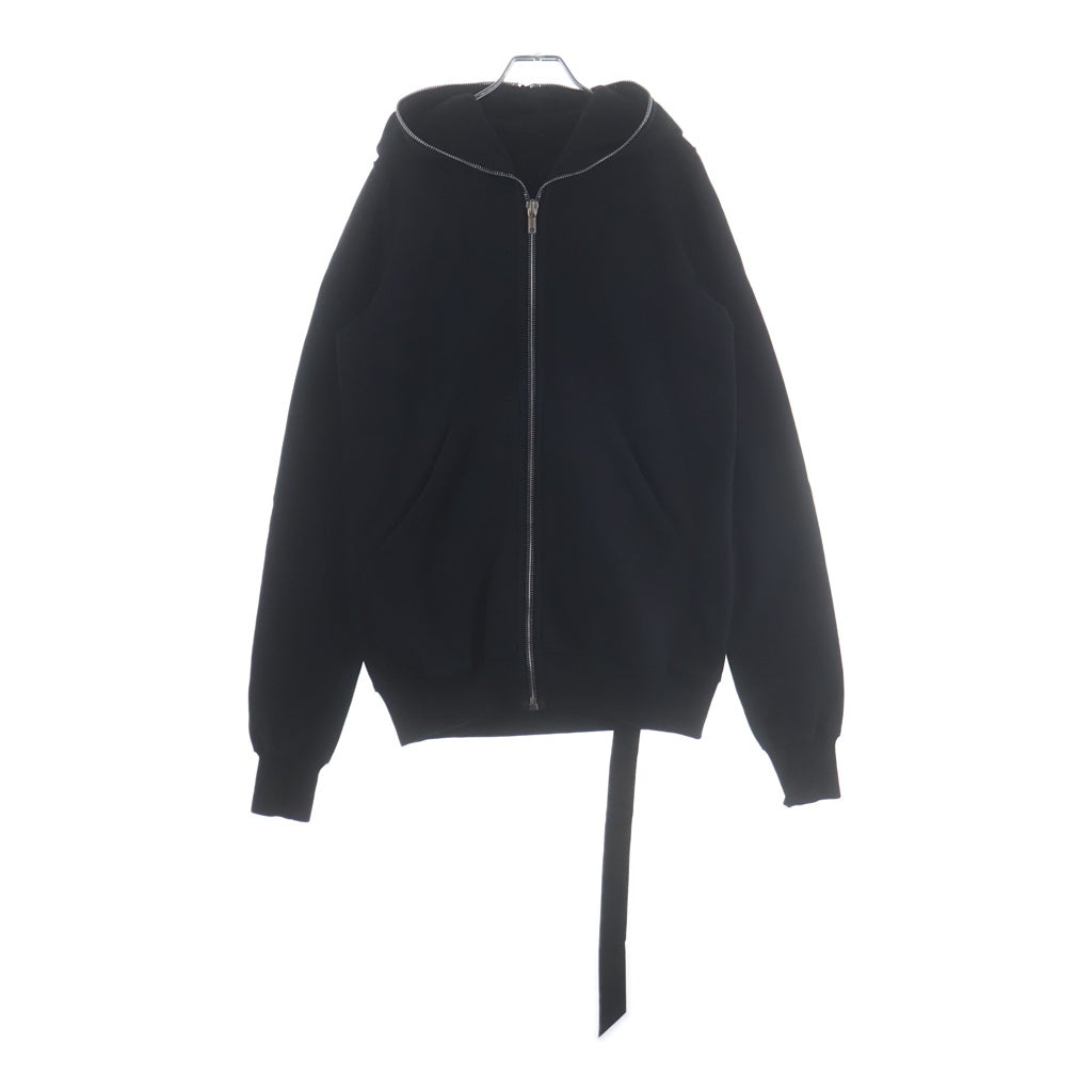 DRKSHDW(ダークシャドウ) 25SS GIMP ZIP SWEAT HOODIE ギンプ スウェット ジップアップパーカー フーディ ブラック DU01E3291-F