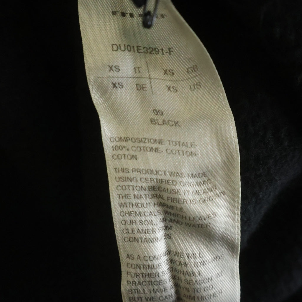DRKSHDW(ダークシャドウ) 25SS GIMP ZIP SWEAT HOODIE ギンプ スウェット ジップアップパーカー フーディ ブラック DU01E3291-F